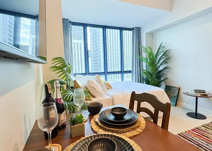 Estudio La Vida At 38 Park Avenue - 5 Minutes Walk To Ayala Bloc, With Infinity Pool, Fast Wi-fi, Gym, & Views Inside It Park * Cebu
