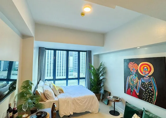Apartment Estudio La Vida At 38 Park Avenue - 5 Minutes Walk To Ayala Bloc, With Infinity Pool, Fast Wi-fi, Gym, & Views Inside It Park Cebu